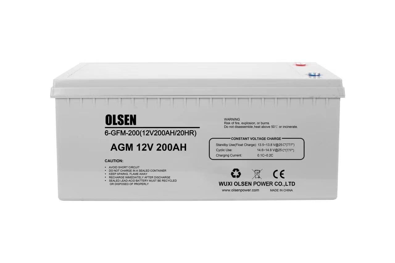 AGM 12V Deep cycle leadacid Battery series Olsen Power
